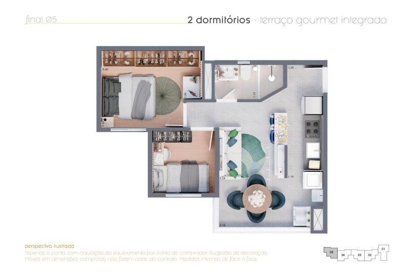 PlantaTerraço Integrado - VIP Essencia